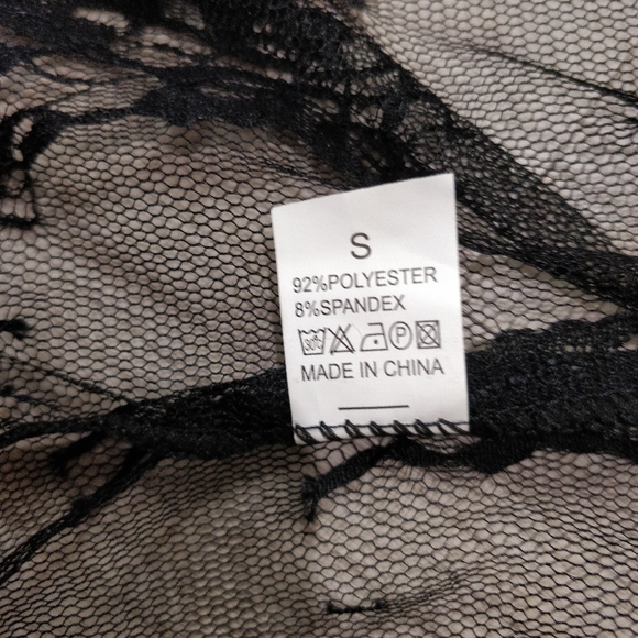 NWOT coverup soft black lace - Picture 5 of 15